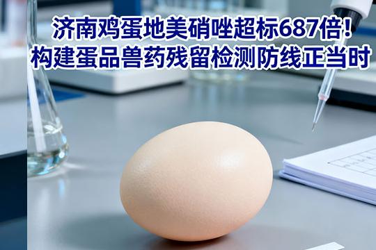 济南鸡蛋地美硝唑超标687倍！构建蛋品兽药残留检测防线正当时